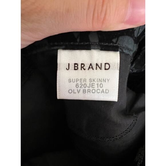 J BRAND Velvet Brocade High-Waist Skinny Dress Pants Size 28 - Picture 12 of 14